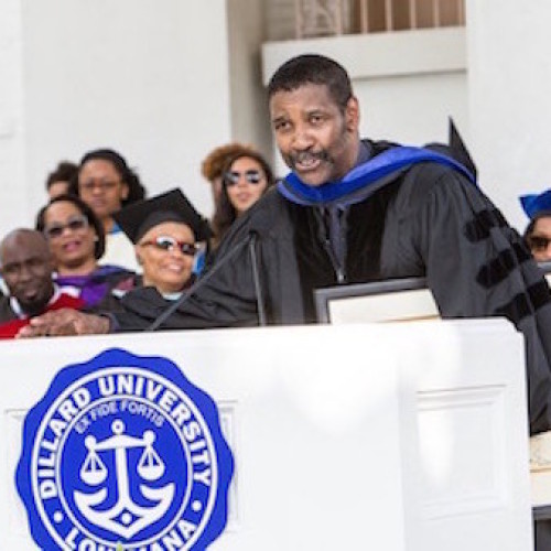 Denzel to graduates: Put God first.